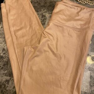 Athleta Metallic Gold Leggings